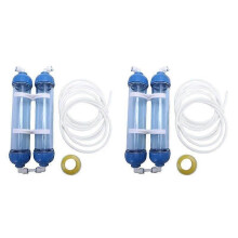 Lot de 4 boîtiers de cartouche T33, 8 raccords pour purificateur d'eau par osmose inverse