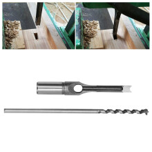 Broca mortajadora para agujero cuadrado de 9.5mm, plateada