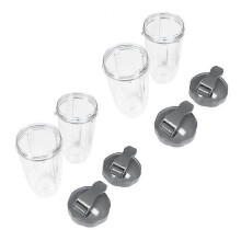 Bicchieri di ricambio da 32 once con coperchio Flip Top To Go per frullatori Nutribullet 600W e Pro