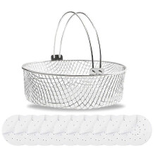 Airfryer-korg för ångkokare, mesh-korg för Ninja Foodi 6.5, 8Qt, Airfryer-korg, Airfryer Crisping