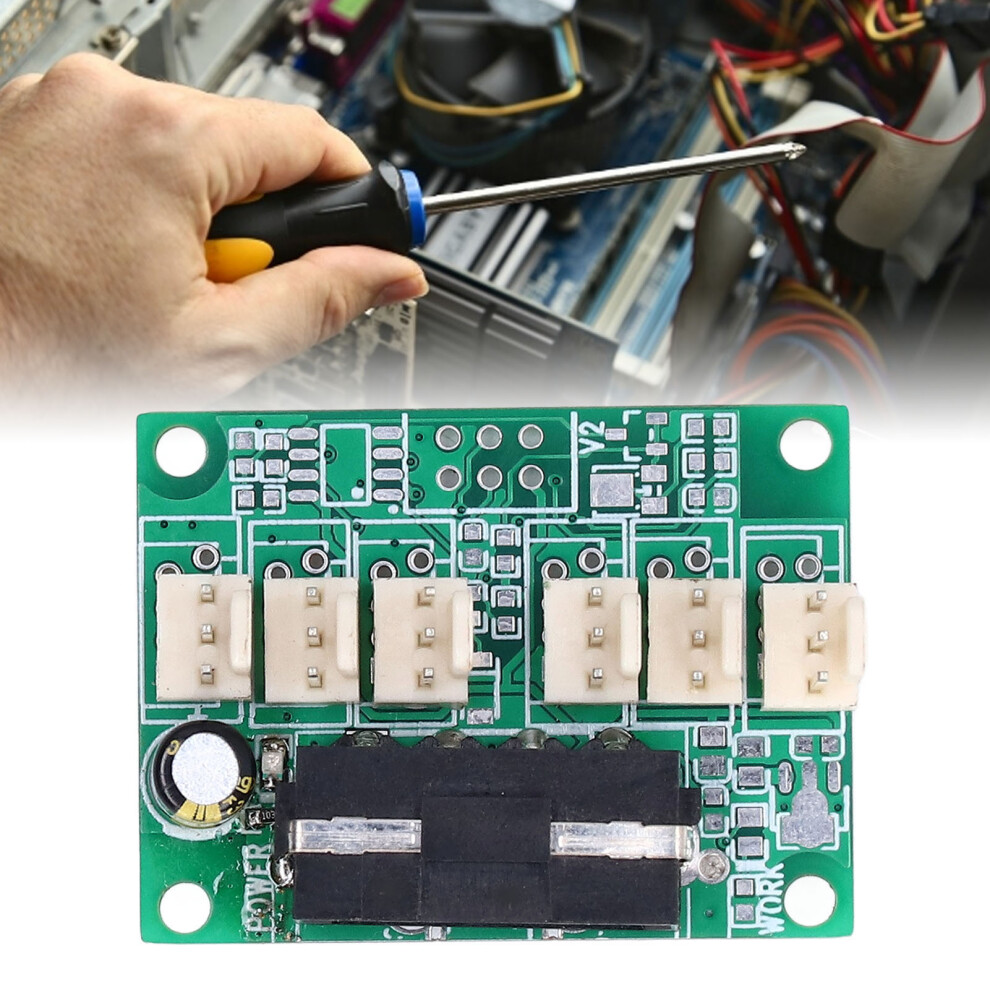 Fan Hub Adjustable Speed 2Kâ50Khz Adjustable 3Pin 2510 12V Fan Controller For Computer Industrial Case 3141321805459