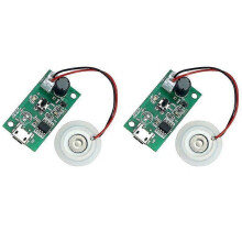 2X Atomizzatore per nebbia ad ultrasuoni, trasduttore, piastra per pellicola, accessori, umidificatore,