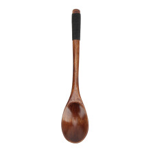 5 piezas de cucharas semicirculares de haya natural 4.3x22.5cm