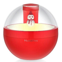 1 set umidificatore d'aria a forma di pupazzo di neve con luce notturna diffusore di oli essenziali
