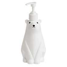 Dispensador de gel de ducha con forma de oso polar, envase para champú, botella dispensadora de loción