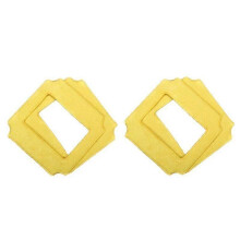 12 stuks dweilen voor robotruitenreiniger voor Win660 / RL880 / RL1188 glasreiniger, 12 stuks gele dweilen