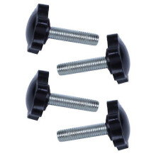 4 τεμάχια M8 X 30Mm Αρσενικό σπείρωμα 32Mm με κεφαλή αστεροειδούς κεφαλής, μαύρο