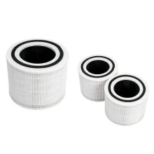 Lot de 3 filtres purificateurs d'air blancs 3 en 1 True HEPA, Core300-RF, pour Levoit Core 300