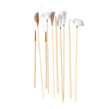 Kit de cure-oreilles lumineux : acier inoxydable de première qualité et nettoyeurs à plumes.