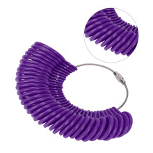 Gabarit de bague, jauge de mesure du doigt, pour la fabrication de bijoux, violet