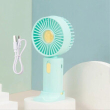 1 petit ventilateur portable de chargement USB, idéal pour l'été, les voyages, la maison, le dortoir