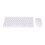 Ensemble clavier et souris USB 2,4 GHz blanc, portée de 10 m 1