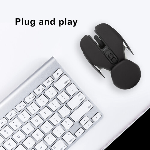 M1 500 mAh mouse wireless nero 800/1200/1600 DPI 2