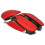 Mouse ergonomico wireless 500mAh rosso 800/1200/1600 11