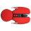 Mouse ergonomico wireless 500mAh rosso 800/1200/1600 14