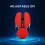 Mouse ergonomico wireless 500mAh rosso 800/1200/1600 10