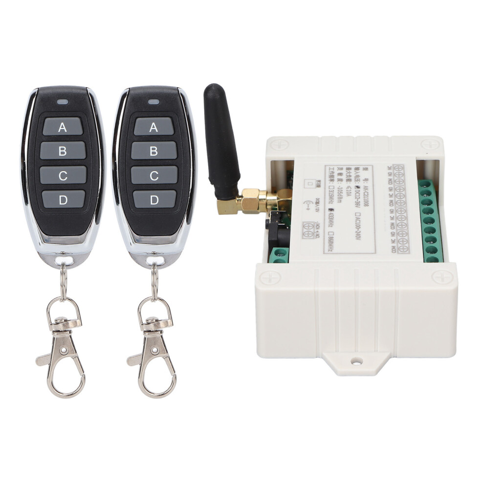 Akc211008 433Mhz Wireless Rf Remote Control 4 Ch Relay Module For Industrial Control Dc1236v 8051321808075