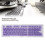 Teclas PBT de 114 teclas, perfil OEM, mini morado 10
