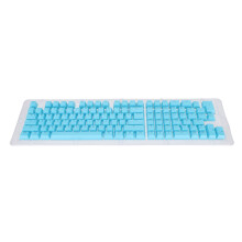 Capuchones PBT de 114 teclas, altura OEM, bicolor, azul cielo