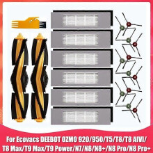 HEPA-filter Hoofdborstel Zijborstel Vervangende Onderdelen voor Ecovacs Deebot OZMO 920 950 T5 T8 T9
