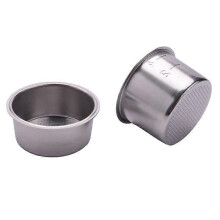 Filtro di ricambio per portafiltro da caffè senza fondo da 51 mm e 2/4 tazze per Delonghi Espresso