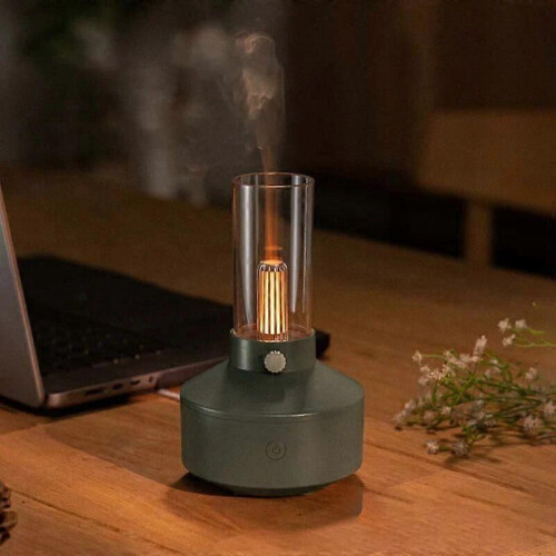 Simulation Candle Light Air Humidifier 150ML Diffuser Home Aromatherapy Humidifiers Oil Diffusers Desk