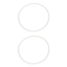 2 joints d'étanchéité en silicone pour autocuiseur, diamètre intérieur 22 cm, blanc transparent