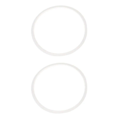 2X Silikon Tryckkokar Tätningsring 22 cm Innerdiameter Klar Vit
