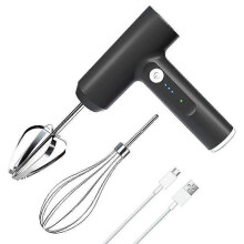 Frullatore elettrico senza fili, frullatore a immersione, ricaricabile tramite USB, frullatore a immersione