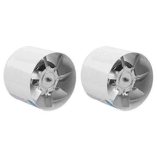 2X 4 Zoll Inline-Rohrventilator Luftventilator Metallrohr Belüftung Abluftventilator Mini Extractor
