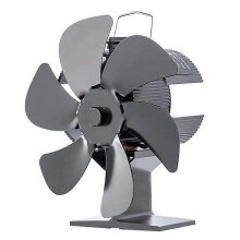 Ventilatore per stufa a 6 pale alimentato a calore Ventilatore per camino domestico Bruciatore di legna
