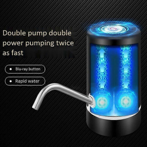 USB Fast Charging Double Motor Electric Automatic Bottle Drinking Water Pump Dispenser Charging Double