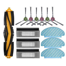 1 set stofzuigeronderdelen HEPA-filter, hoofdborstel en dweil voor Ecovacs Deebot OZMO 920 950 T8 T9