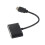Convertitore HDMI a VGA 4K per PC, adattatore nero in ABS 1