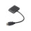 Convertitore HDMI a VGA 4K per PC, adattatore nero in ABS 6