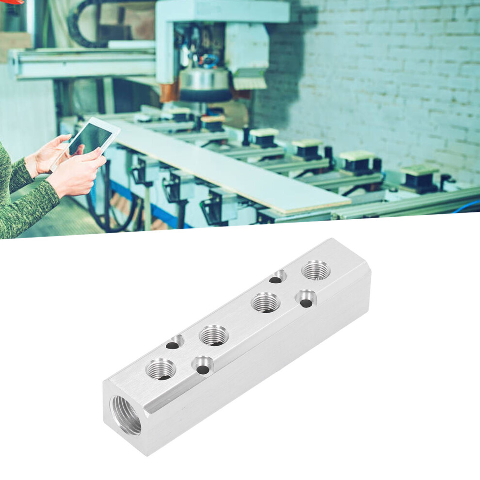 Pneumatic Manifold Air Distribution Block Connector Splitter G1/2 Input G1/4 Output 30X30mmsy30â02Â4F 8431321811914