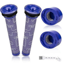 Vaihto HEPA-suodatin Dyson V7 V8 -pölynimuritarvikkeille, pestävä pylväsmoottori ja esi-HEPA