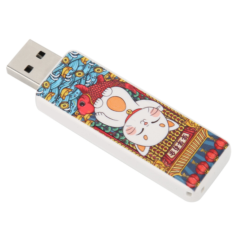 Usb Flash Drive Cute Cat Pattern Hot Swap Plug And Play Usb2.0 Standard Shock Resistance Portable Memory Thumb Stickcat Pattern 64Gb 9341321812240