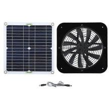 Ventilateur d'extraction à panneau solaire 100 W, ventilateur d'extraction portable d'extérieur en plastique