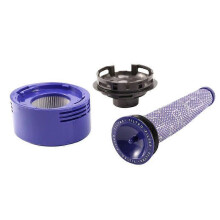 5X Para Aspiradora Dyson V7 V8 Instalación Motor Cubierta Trasera Kit de Filtro Delantero y Trasero