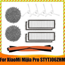11 filtros de paño de fregona con cepillo lateral principal para aspiradora robot autolimpiante Xiaomi