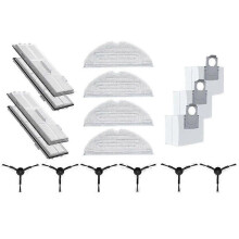 Repuestos para mopas, cepillos laterales, filtros HEPA y paños compatibles con Roborock S8, S8 PLUS,