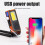 XPG+COB 1000 mAh 1275040 mm ABS luce LED nera 6