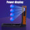 XPG+COB 1000 mAh 1275040 mm ABS luce LED nera 4