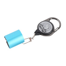 Rod Clip A/B Portachiavi retrattile 1,5 cm Nero Blu