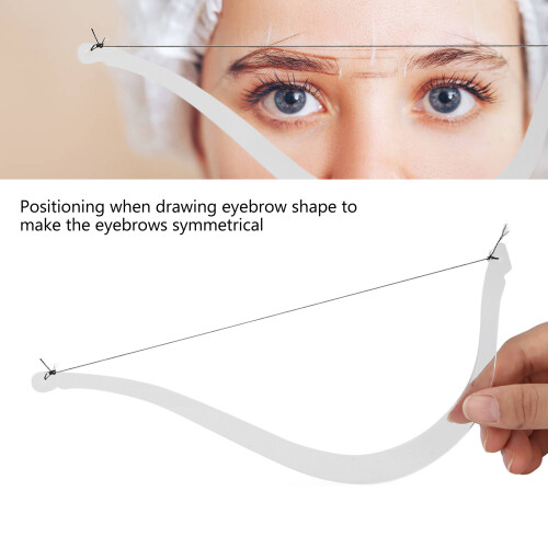 Righello segna-linee per sopracciglia in PP, 22 cm, per microblading 2
