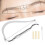 Righello segna-linee per sopracciglia in PP, 22 cm, per microblading 16
