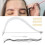 Righello segna-linee per sopracciglia in PP, 22 cm, per microblading 14
