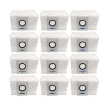 12 stuks voor ECOVACS DEEBOT X1 OMNI stofzuigeraccessoires, stofzak met hoge capaciteit, lekvrij, vervanging