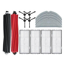 Hoofdborstel met Hepa-filter en kunststof dweil zoals afgebeeld voor Roborock S8, S8 Plus, S8 Pro Ultra,